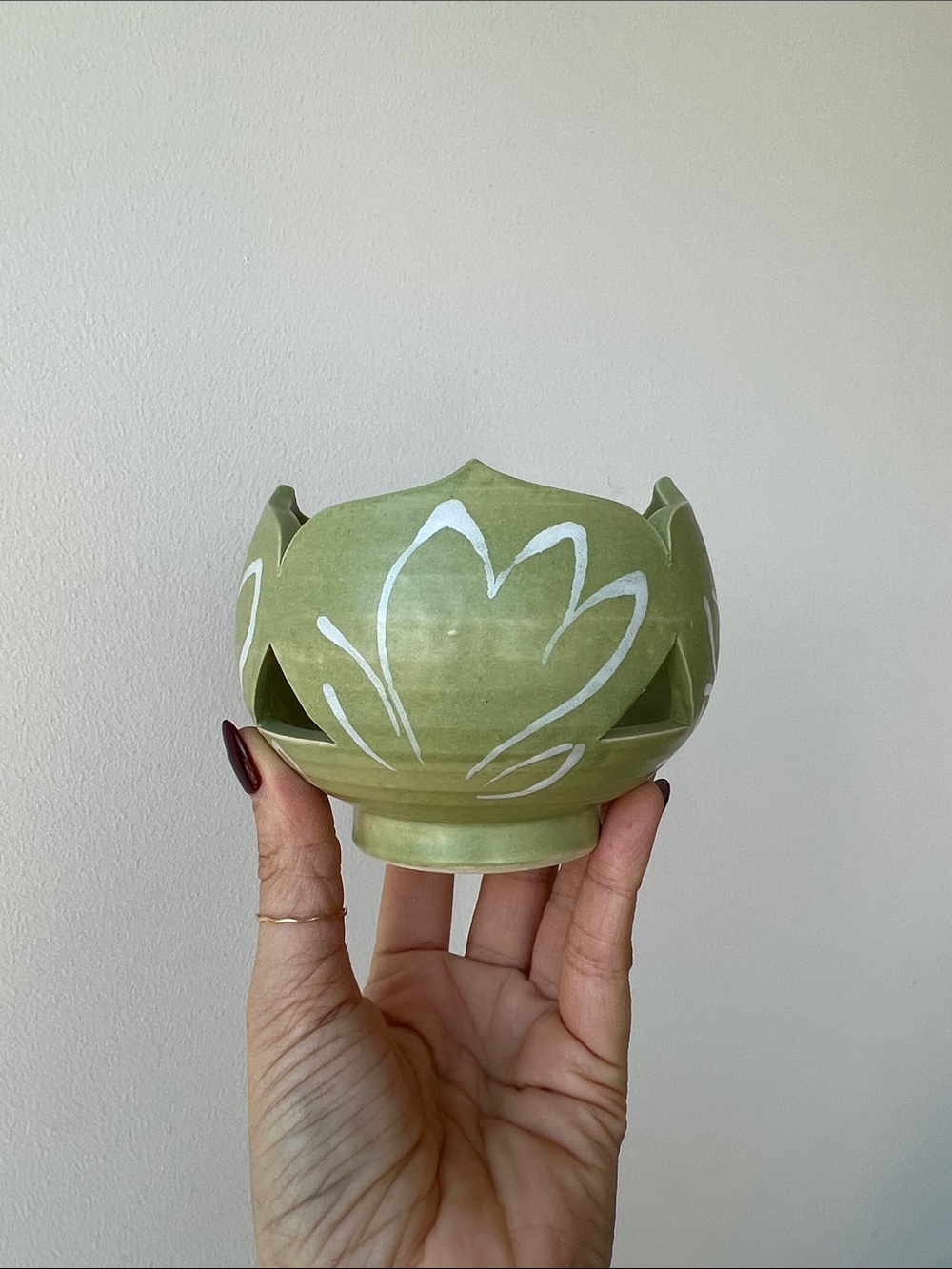 Handmade Pottery Tea Light Candle Holder